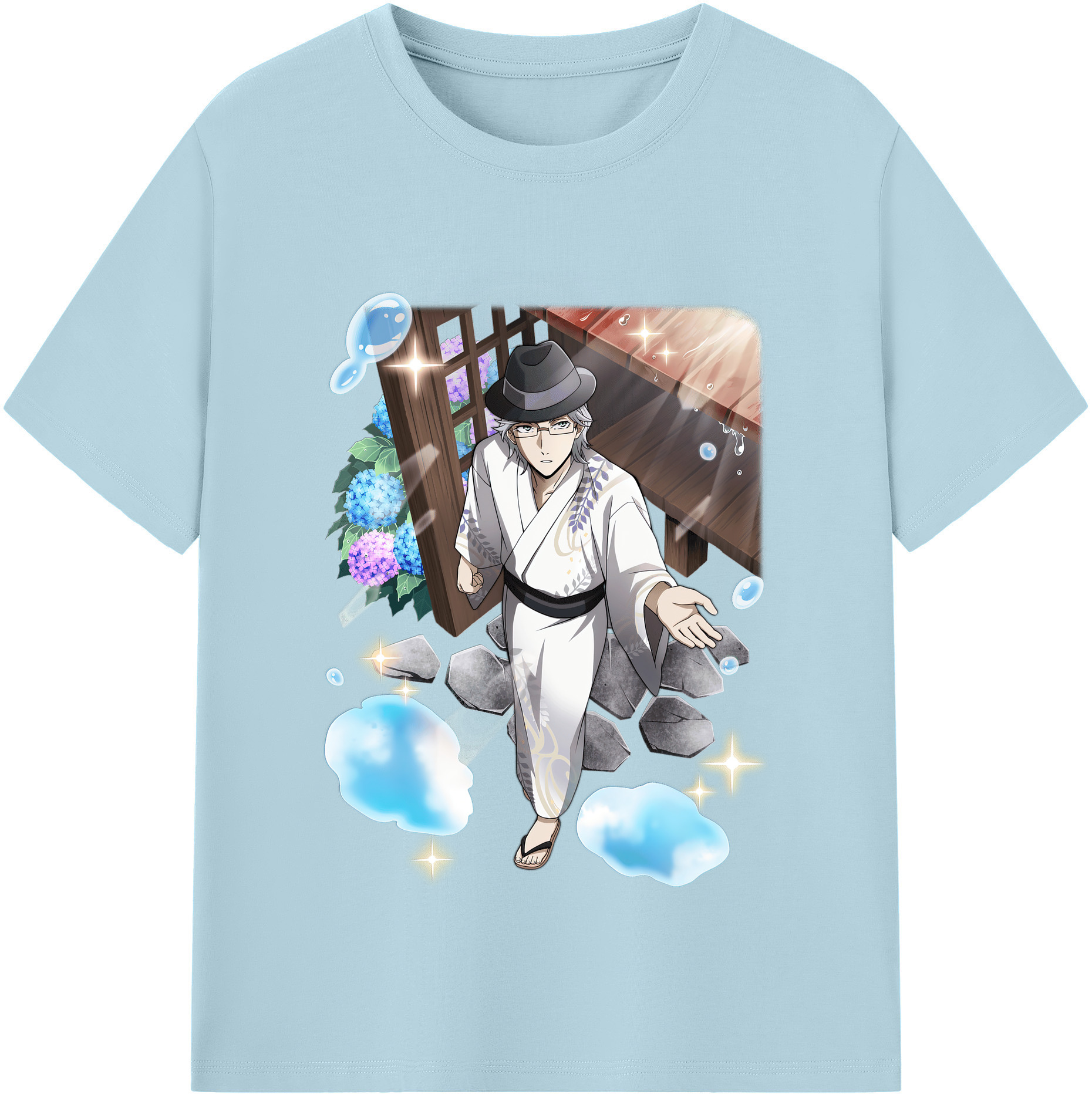 （画像用） 文豪ストレイドッグス Bungo Stray Dogs 綿100％半袖Tシャツ（フロントプリント）